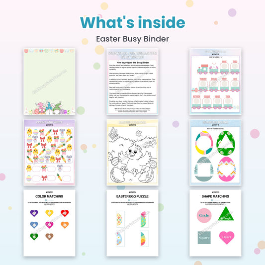Easter Busy Binder – what's inside
