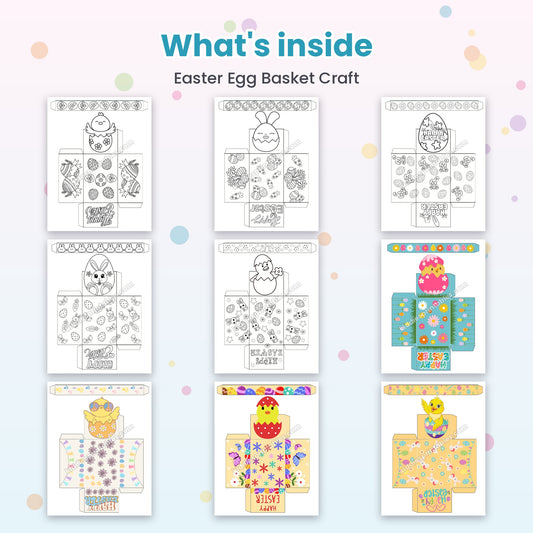 Easter Egg Basket Craft – what's inside