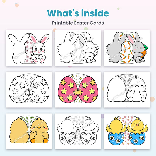Printable Easter Cards – what's inside