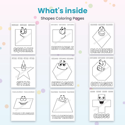 Shapes Coloring Pages – what's inside