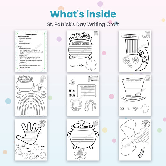 St. Patrick's Day Writing Craft – what's inside