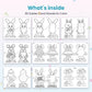3D Easter Card Stands to Color – what's inside