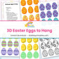 3D Easter Eggs to Hang – page collage