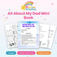 All About My Dad Mini Book printable – cover
