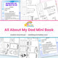 All About My Dad Mini Book printable – page collage
