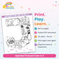 Alphabet Find and Color A-Z printable – what's included