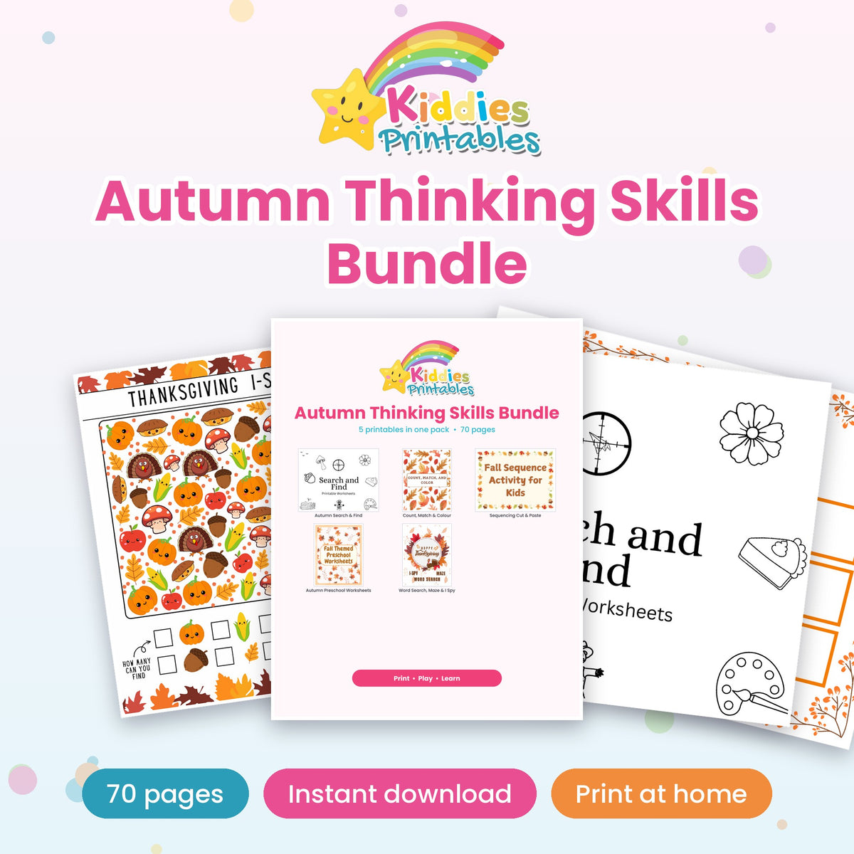 Autumn Thinking Skills Bundle printable – cover