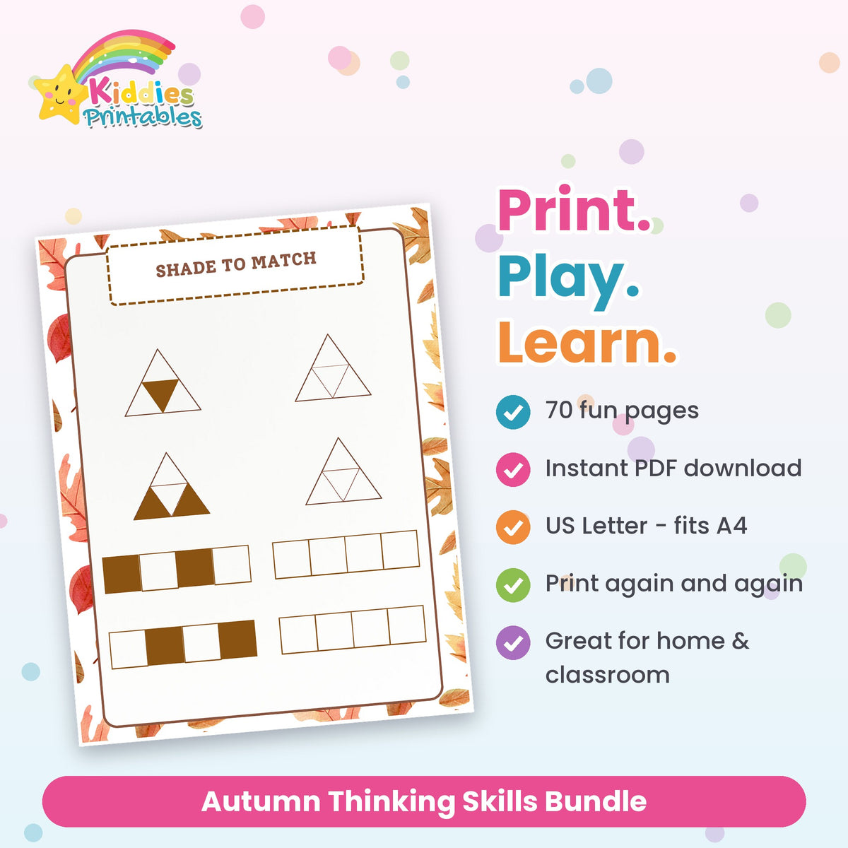Autumn Thinking Skills Bundle printable – what's included