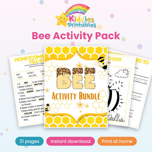 Bee Activity Pack printable – cover