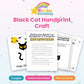 Black Cat Handprint Craft printable – cover