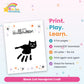 Black Cat Handprint Craft printable – what's included