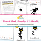 Black Cat Handprint Craft printable – page collage