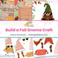 Build a Fall Gnome Craft printable – page collage