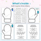 Build Your Own Winter Mittens printable – inside pages preview