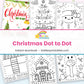 Christmas Dot to Dot printable - page collage