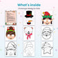 Christmas Masks for Kids printable - whats inside