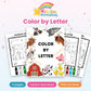 Color by Letter printable – cover