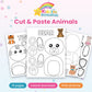 Cut & Paste Animals printable – cover