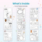 Cut & Paste Animals printable – inside pages preview
