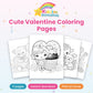 Cute Valentine Coloring Pages printable cover