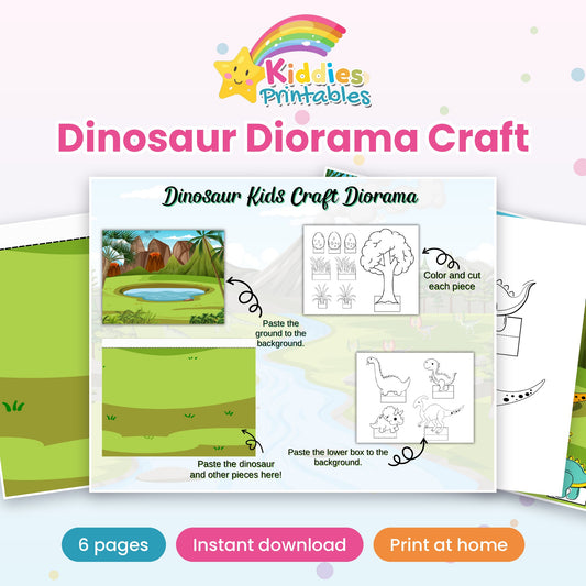 Dinosaur Diorama Craft printable – cover