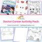 Doctor Career Activity Pack printable – page collage