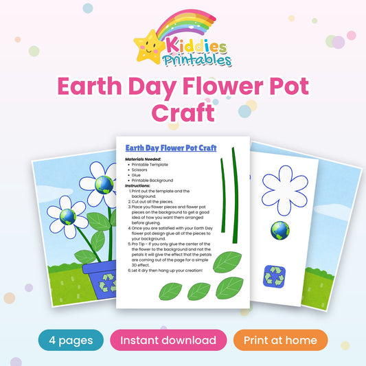 Earth Day Flower Pot Craft printable – cover
