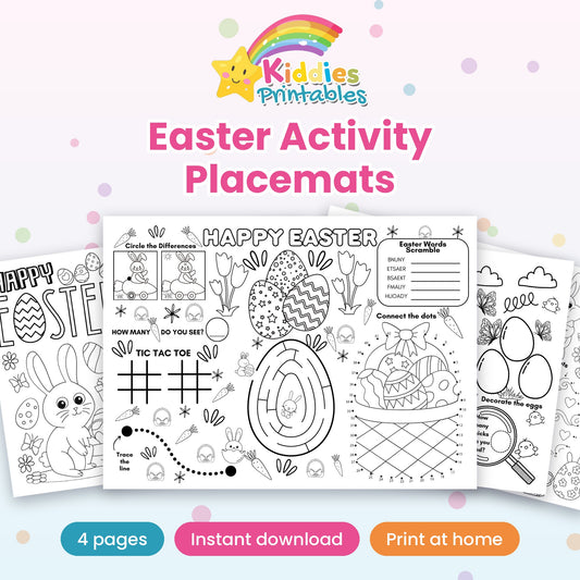 Easter Activity Placemats printable – cover