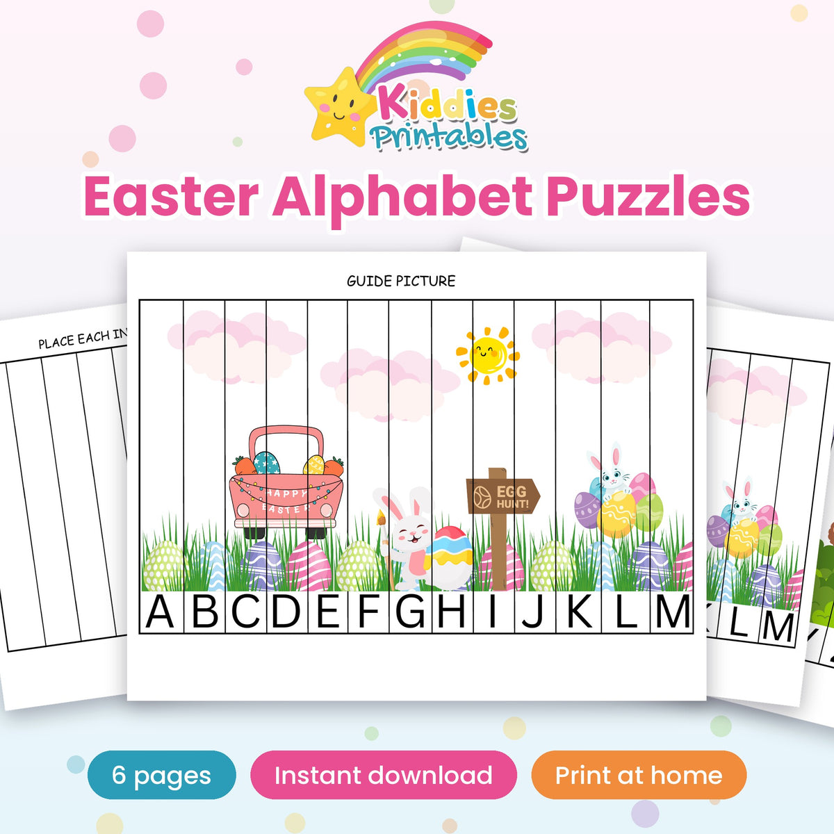 Easter Alphabet Puzzles printable – cover
