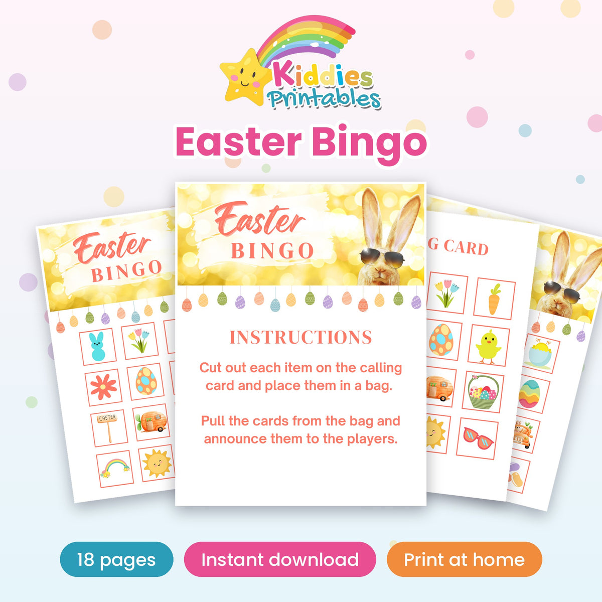 Easter Bingo printable – main preview