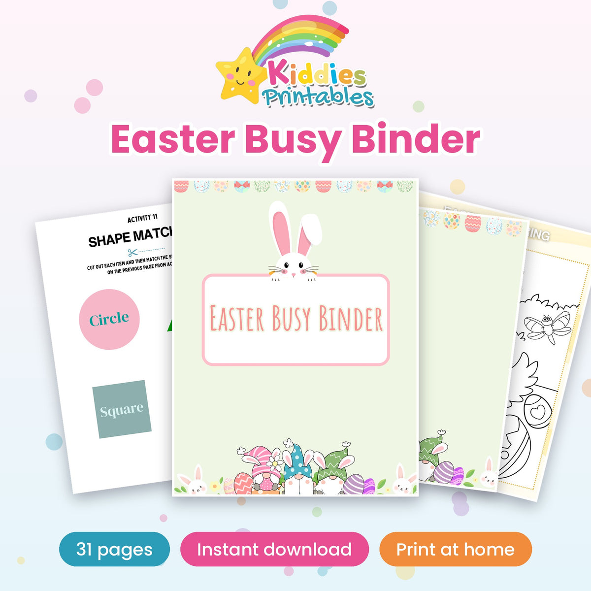 Easter Busy Binder printable – main preview