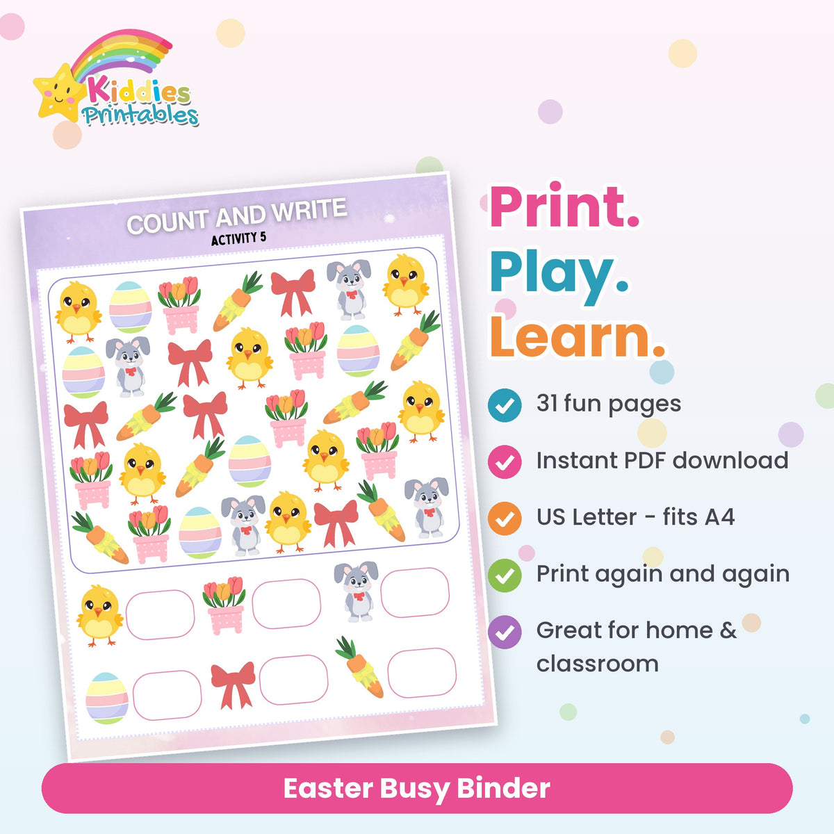 Easter Busy Binder – features