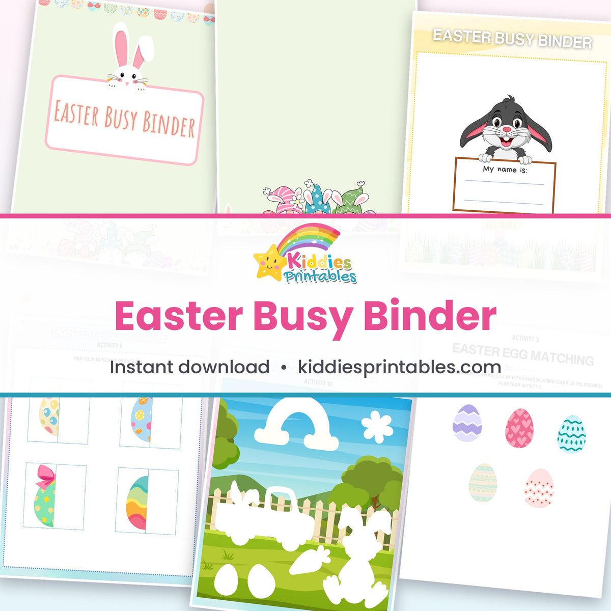 Easter Busy Binder – page collage