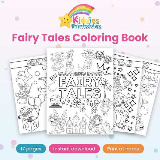 Fairy Tales Coloring Book printable – main preview