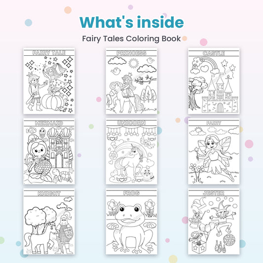 Fairy Tales Coloring Book – what's inside