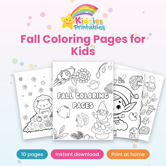 Fall Coloring Pages for Kids printable – cover