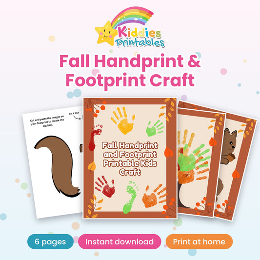 Fall Handprint & Footprint Craft printable – cover