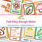 Fall Play Dough Mats printable – page collage