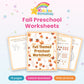 Fall Preschool Worksheets printable – cover
