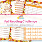 Fall Reading Challenge printable – page collage
