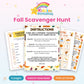 Fall Scavenger Hunt printable – cover