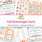 Fall Scavenger Hunt printable – page collage