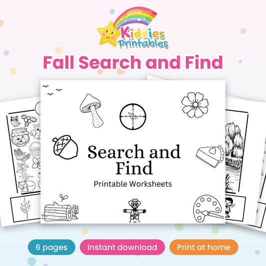 Fall Search and Find printable – cover