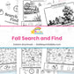 Fall Search and Find printable – page collage