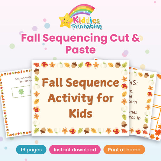 Fall Sequencing Cut & Paste printable – cover