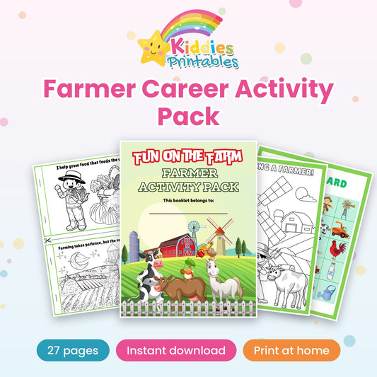Farmer Career Activity Pack printable – cover