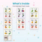 Fruit Alphabet Flash Cards printable – inside pages preview