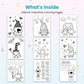 Inside pages of Gnome Valentine Coloring Pages