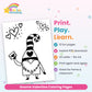 Gnome Valentine Coloring Pages features
