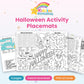 Halloween Activity Placemats printable – cover